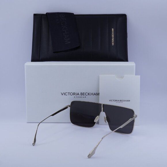 Victoria Beckham VB238S 701 Shield Sunglasses – Gold/Smoke - Picture 10 of 10